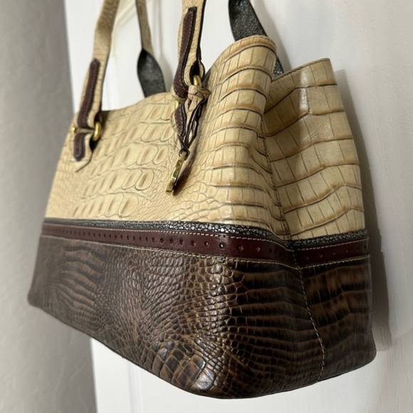 Brahmin Vintage Kylie Oyster Tri-Tone Melbourne Leather - Picture 3 of 15
